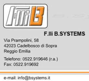 Nuovo distributore per Parma e Provincia: F.lli B.SYSTEMS s.r.l.